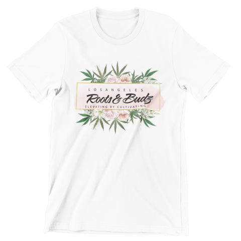 Floral White Tee